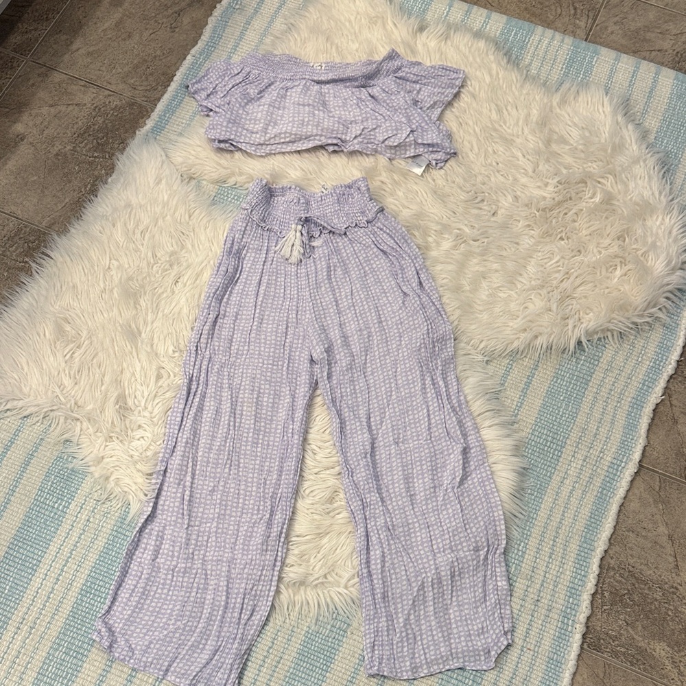 Kiwi & punch Lavender Two-Piece Set